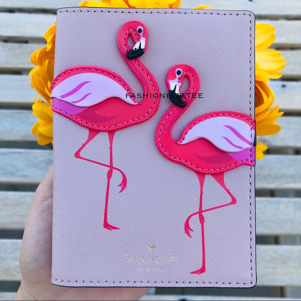 Kate spade flamingo pippa Vellum Wallet Coin set - Picture 6 of 8